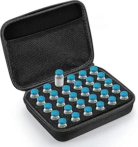 Vial Storage Case with 30 Vials