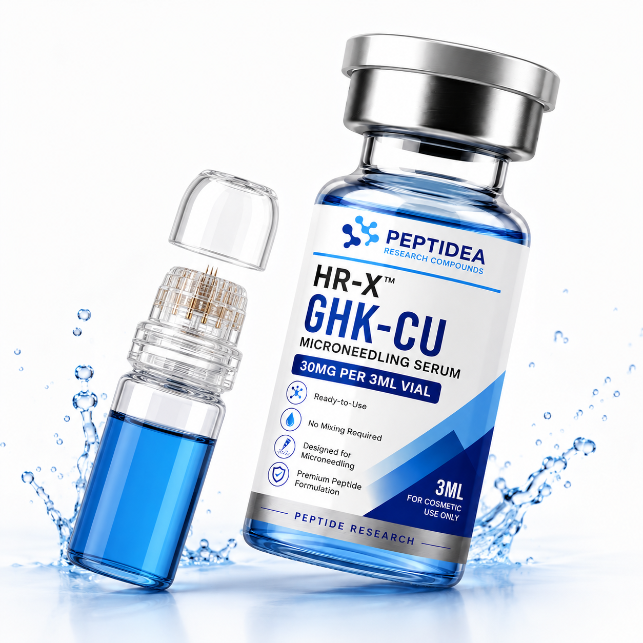 HR-X™ GHK-Cu Microneedling Serum | 1% Copper Peptide Formula - Image 2